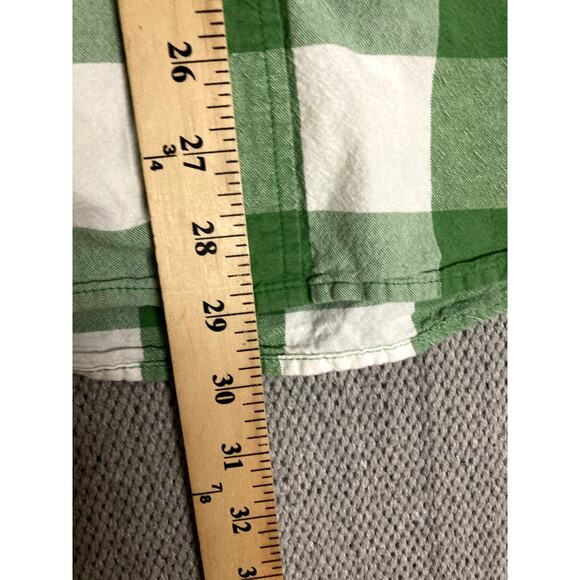 Woolrich Outdoor Summer Shirt Men's XL Green Checkered Button Down Summer Y2K - Picture 7 of 8